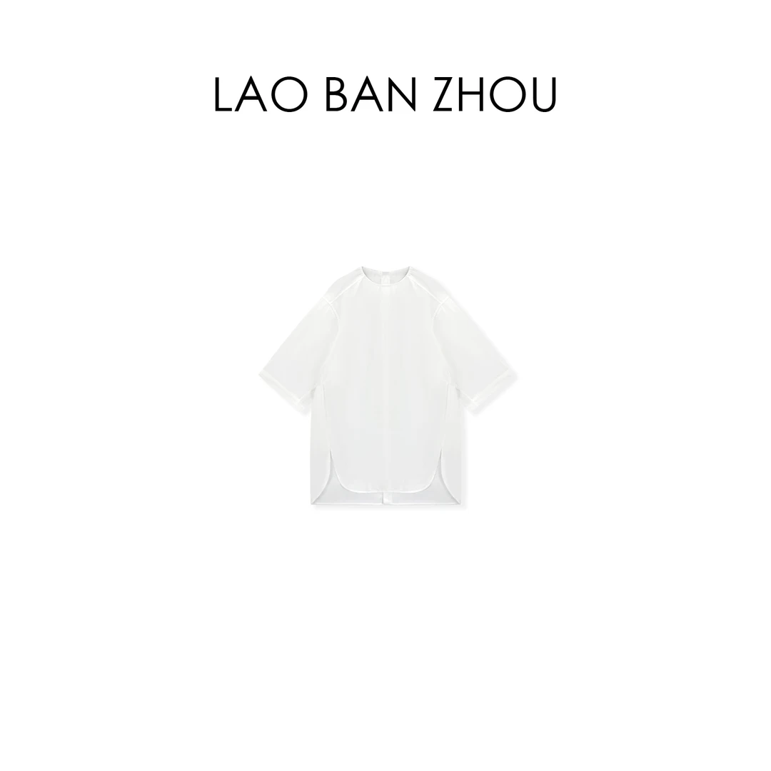 【老板周】简约休闲 早春时髦复古后系扣廓形衬衫连衣裙