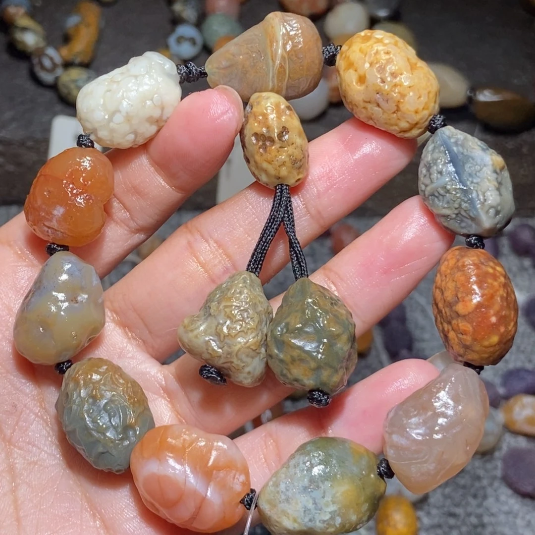 未镶嵌玛瑙/玉髓珠宝半成品