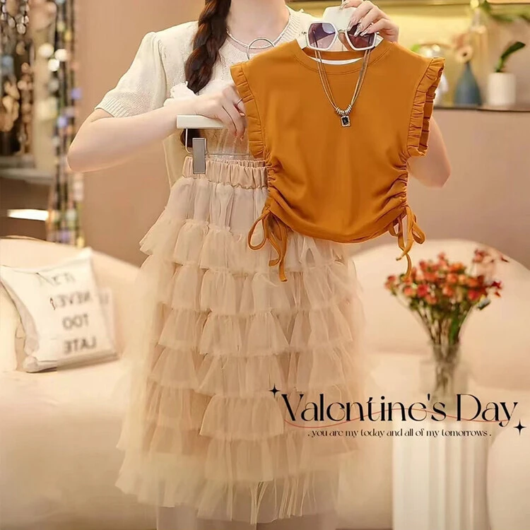 童装女童套夏装2025新款中大童儿童洋气时髦女孩夏款