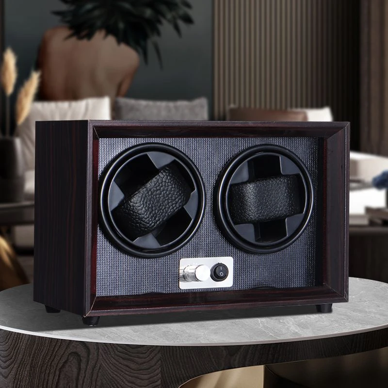 高档木质摇表器防磁养表静音上链弦盒机械表自动转表器手表收纳盒