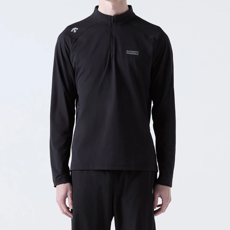 DESCENTE/迪桑特户外运动速干半拉链长袖T袖春秋SQ123RTL22-W