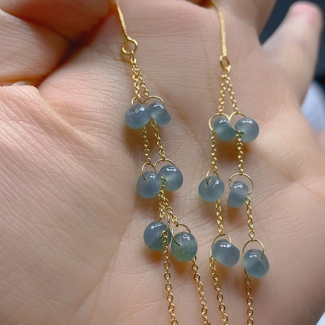 翡翠合金耳饰翡翠