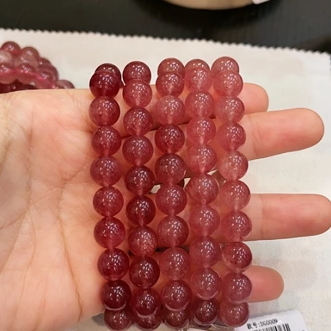 【闪购商品】未镶嵌手链水晶—福利卡10草莓晶手串