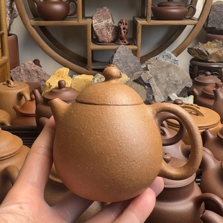 茶壶紫砂龙蛋200cc台西梨皮老段