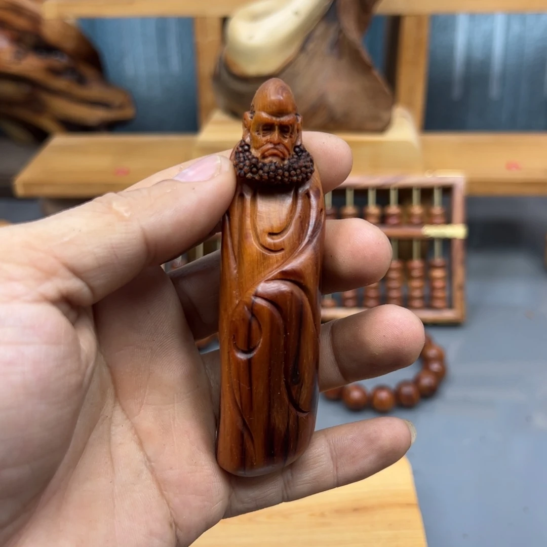 归***树木崖柏木摆件手把件