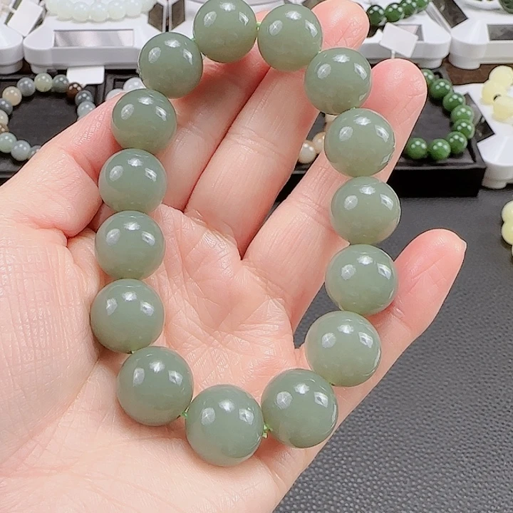 和田玉手串未镶嵌