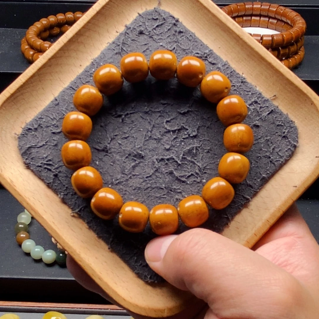 紫金鼠手串12+mm精品黄金甲