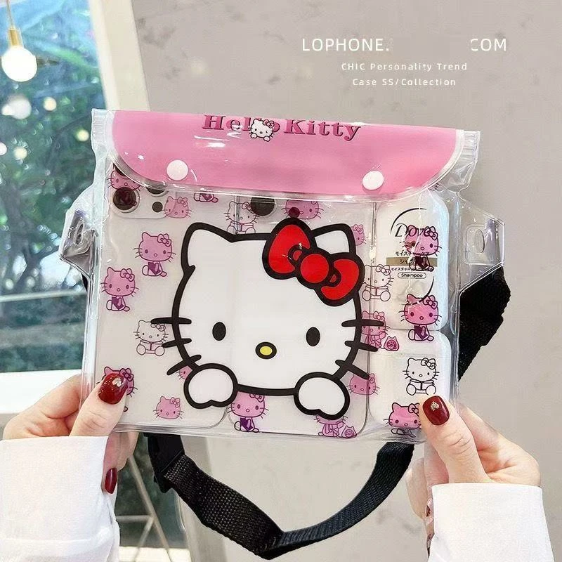 飘流沙滩玩水必备防水腰包户外大客量防水袋夏季玩水PVC动漫腰包