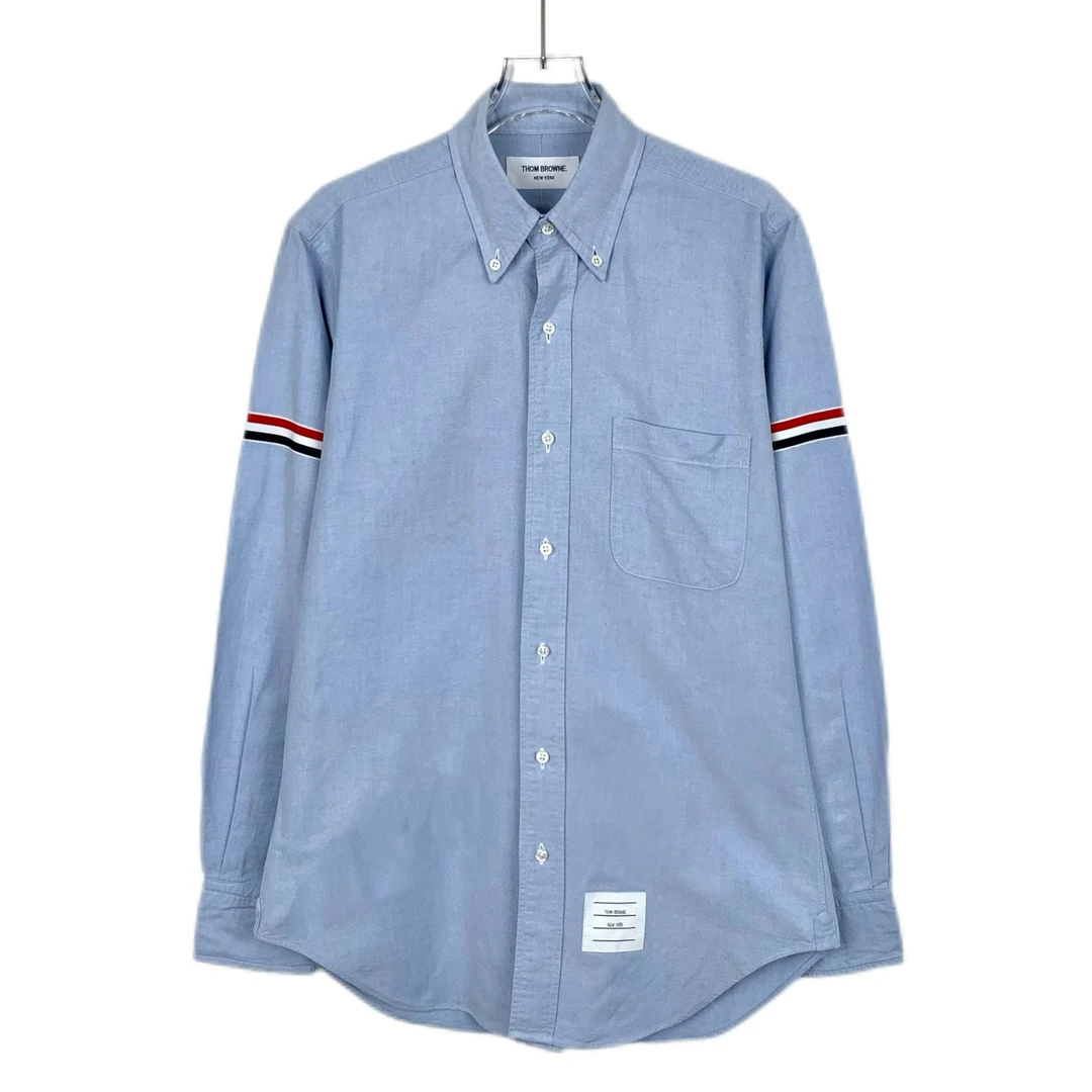 99新 THOMBROWNE CM0103  翻领单排扣长袖衬衫 1 S码