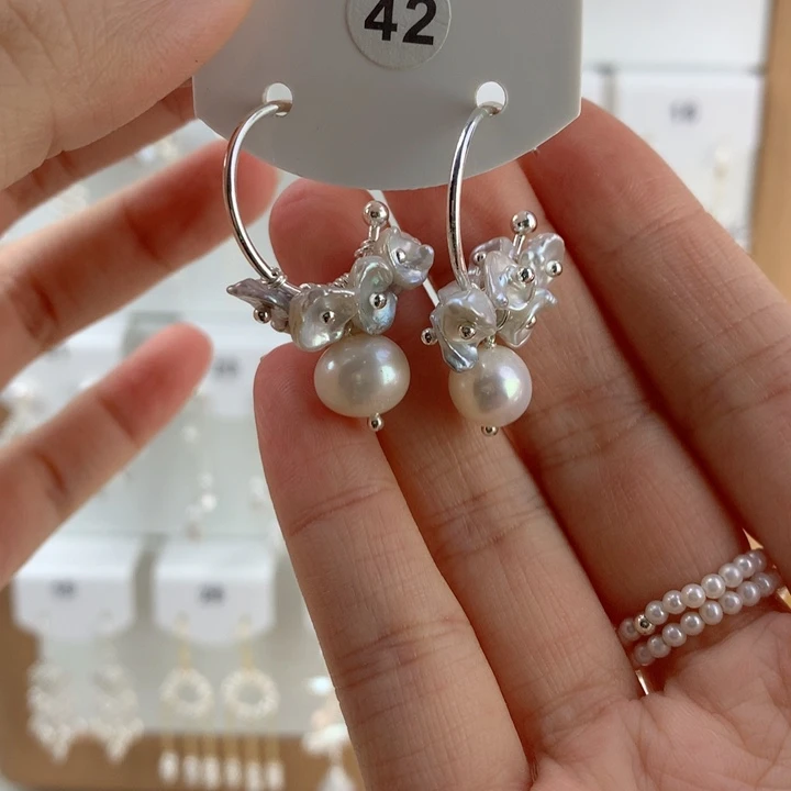 未镶嵌耳饰淡水珍珠