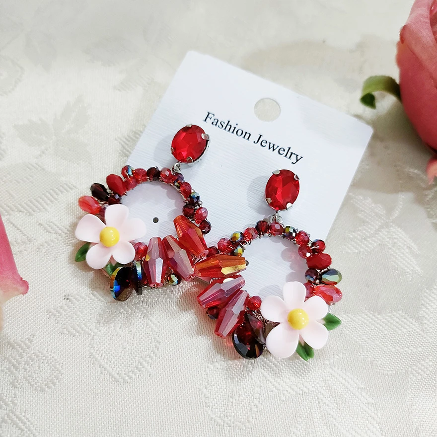 铜合金耳饰 民族风手工耳饰夸张圈圈耳环2538