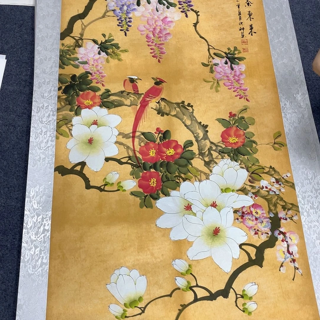 国画作品小姐姐放漏…