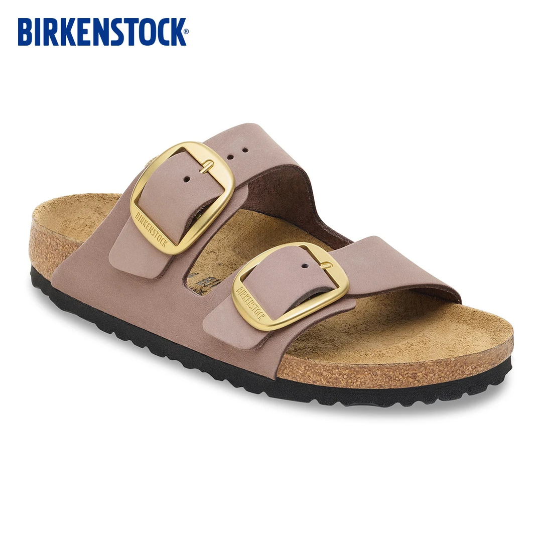 BIRKENSTOCK勃肯德国进口新品大扣女款绒面革时尚Arizona双扣拖鞋