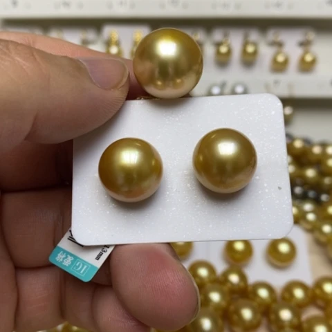 18K金镶嵌定制海水珍珠