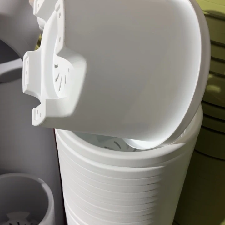 球根4号白色5个盆5个托盘口径32花盆