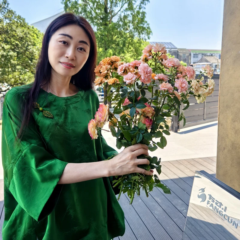 24姆米富贵玉竹满桑提花缎圆领斜襟新中式上衣252237-3-4-5