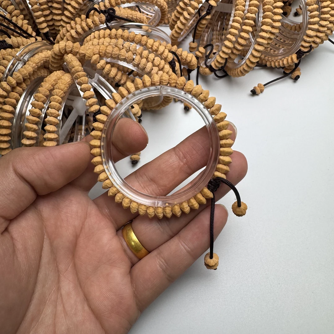 莲心出品九华山金叶莲花菩提【伸缩款单圈】小众文玩手串