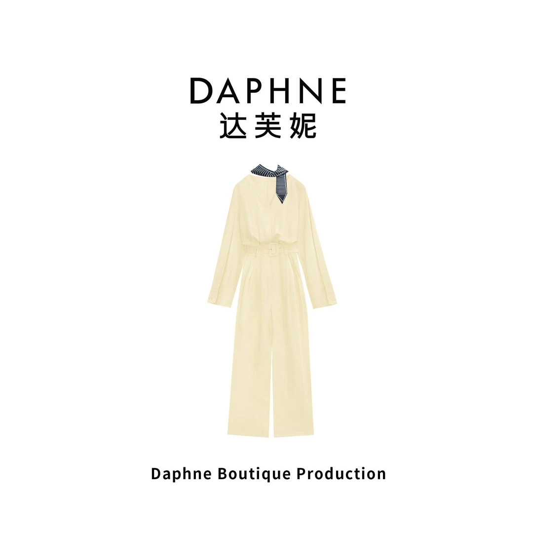 Daphne/达芙妮HS高奢系列设计师款春季时尚连体裤DFNhs315-1