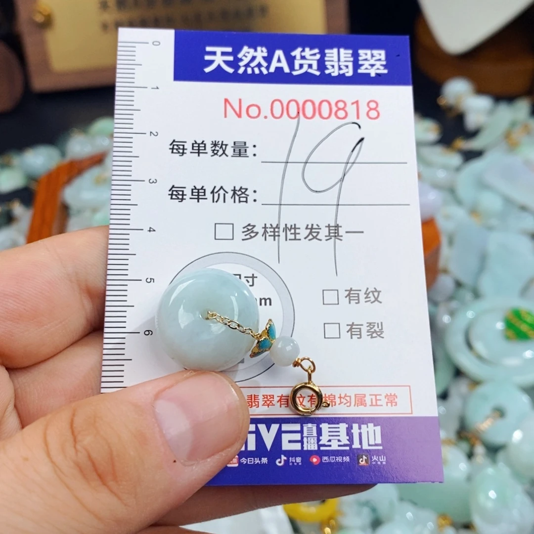 翡翠未镶嵌颈饰818