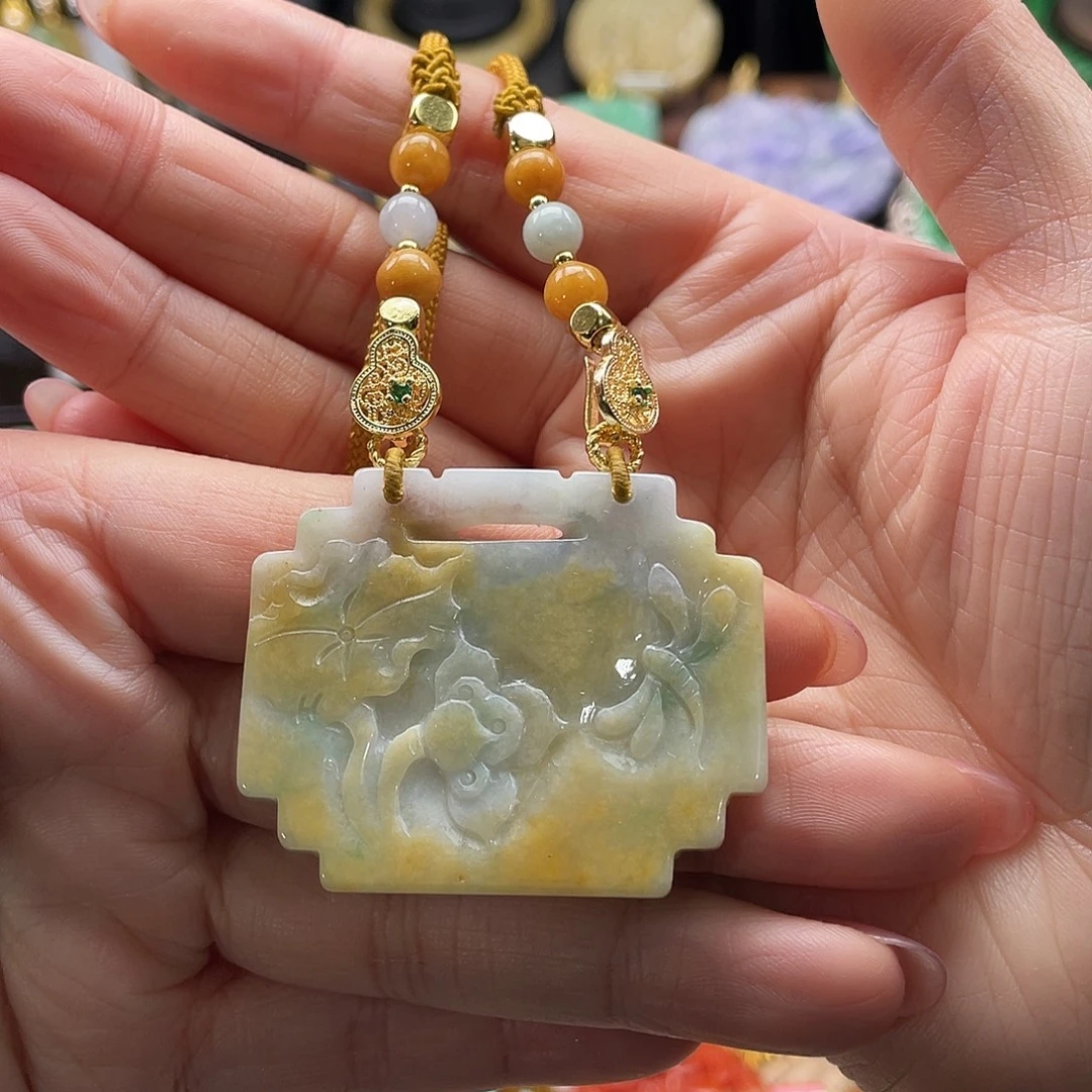 翡翠未镶嵌颈饰代编织