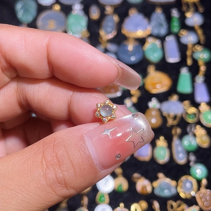 翡翠银S925镶嵌颈饰