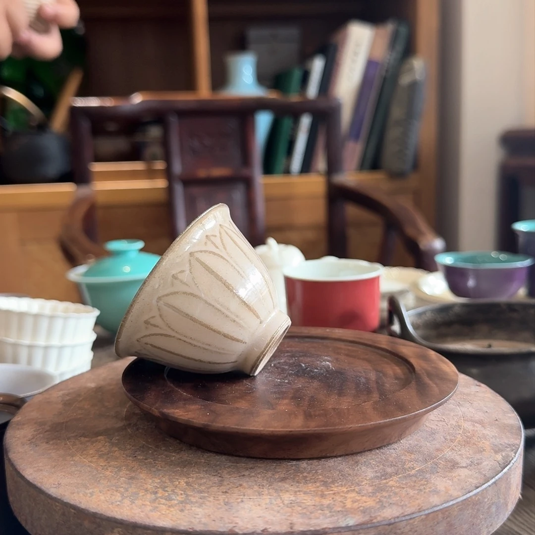 龙窑柴烧精品品茗杯