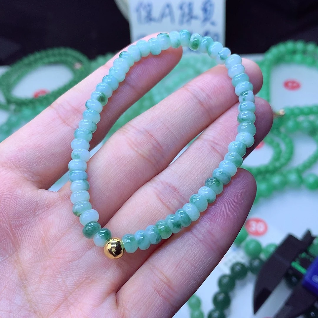 翡翠毛衣链未镶嵌