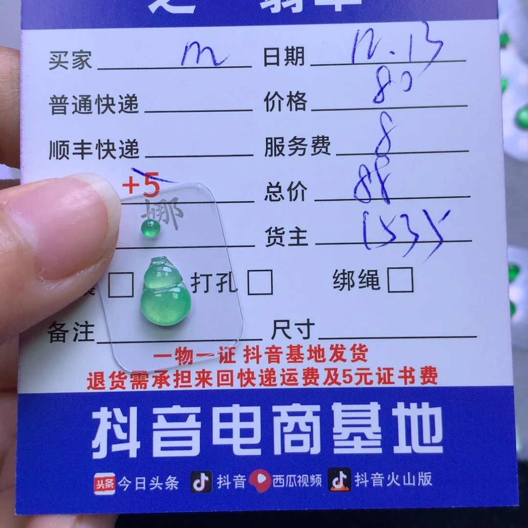 颈饰未镶嵌翡翠m**宁
