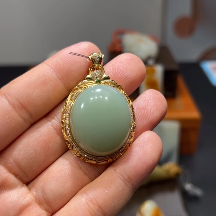 和田玉未镶嵌挂件