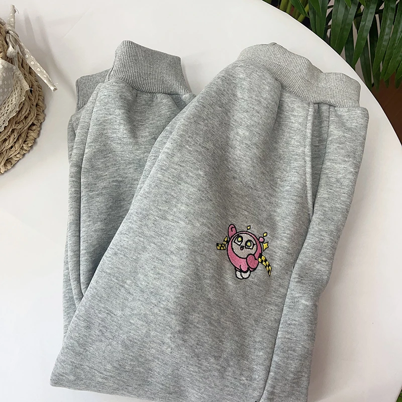 2024冬季新款加绒蛋仔加绒裤子可爱时尚休闲