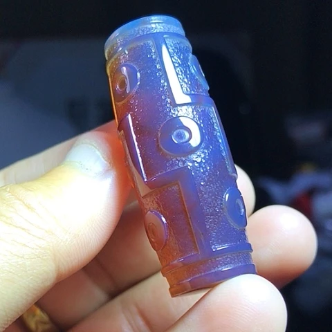 未镶嵌颈饰琥珀福利紫罗兰桶珠吊坠