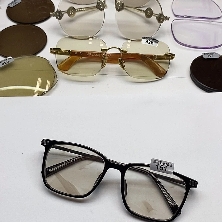 永***6天然水晶方圆四百弯冰糖色