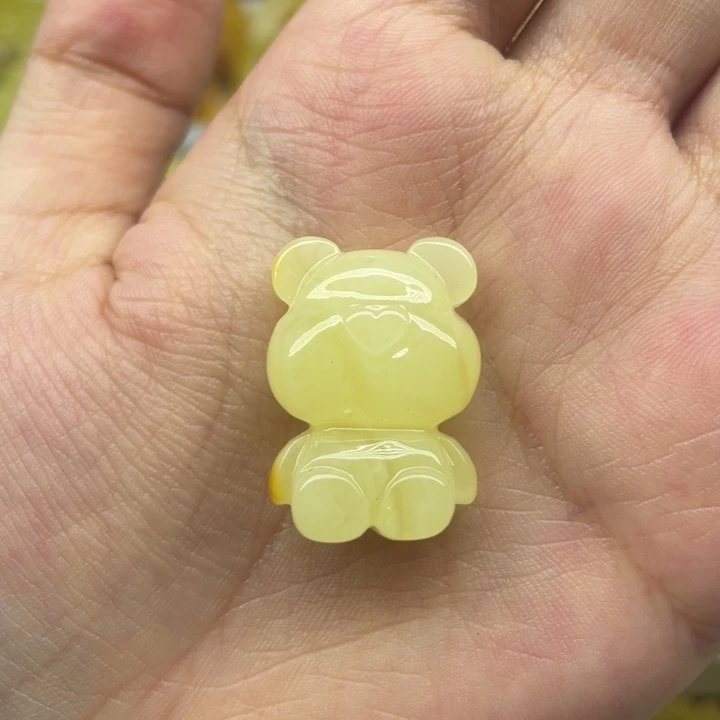 未镶嵌琥珀裸石天然琥珀蜜蜡熊3.4g