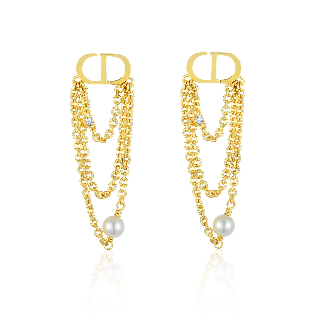 镀k金 925银针 CNC精工 气质时尚百搭轻奢耳钉 1711