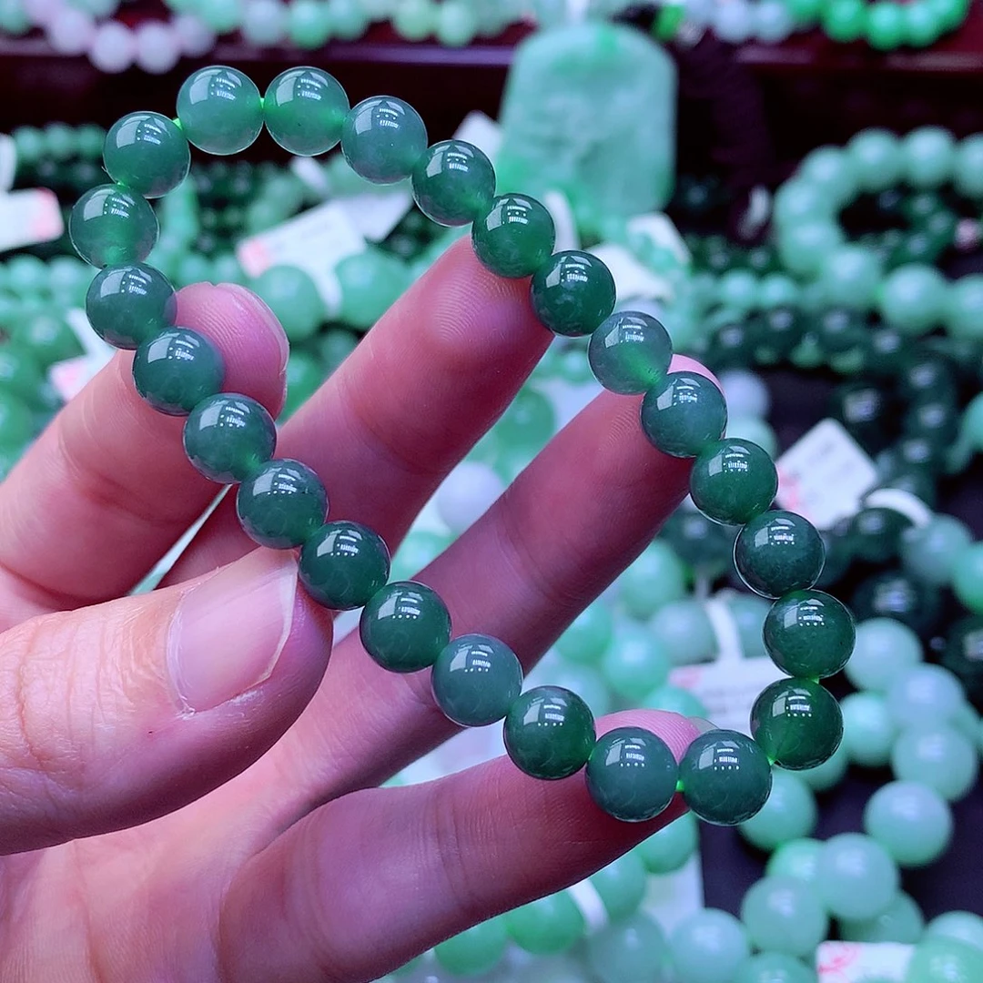 翡翠未镶嵌毛衣链