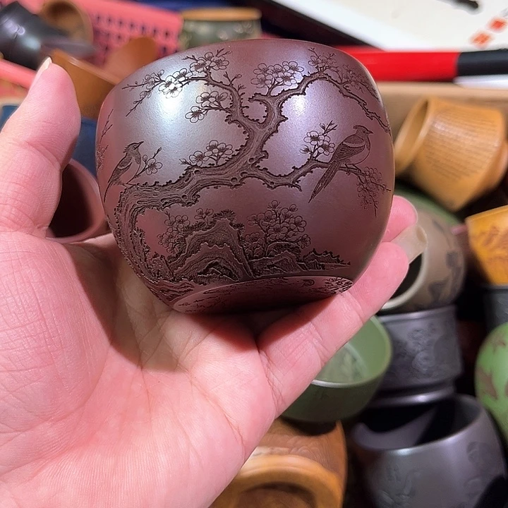 茶杯紫砂全手工紫砂主人杯