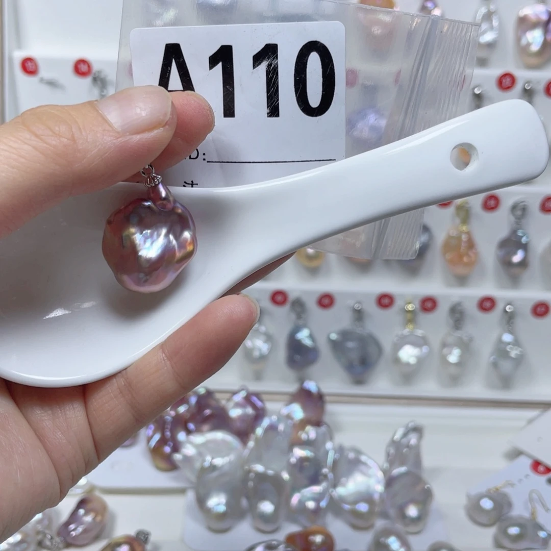 淡水珍珠巴洛克银S925镶嵌