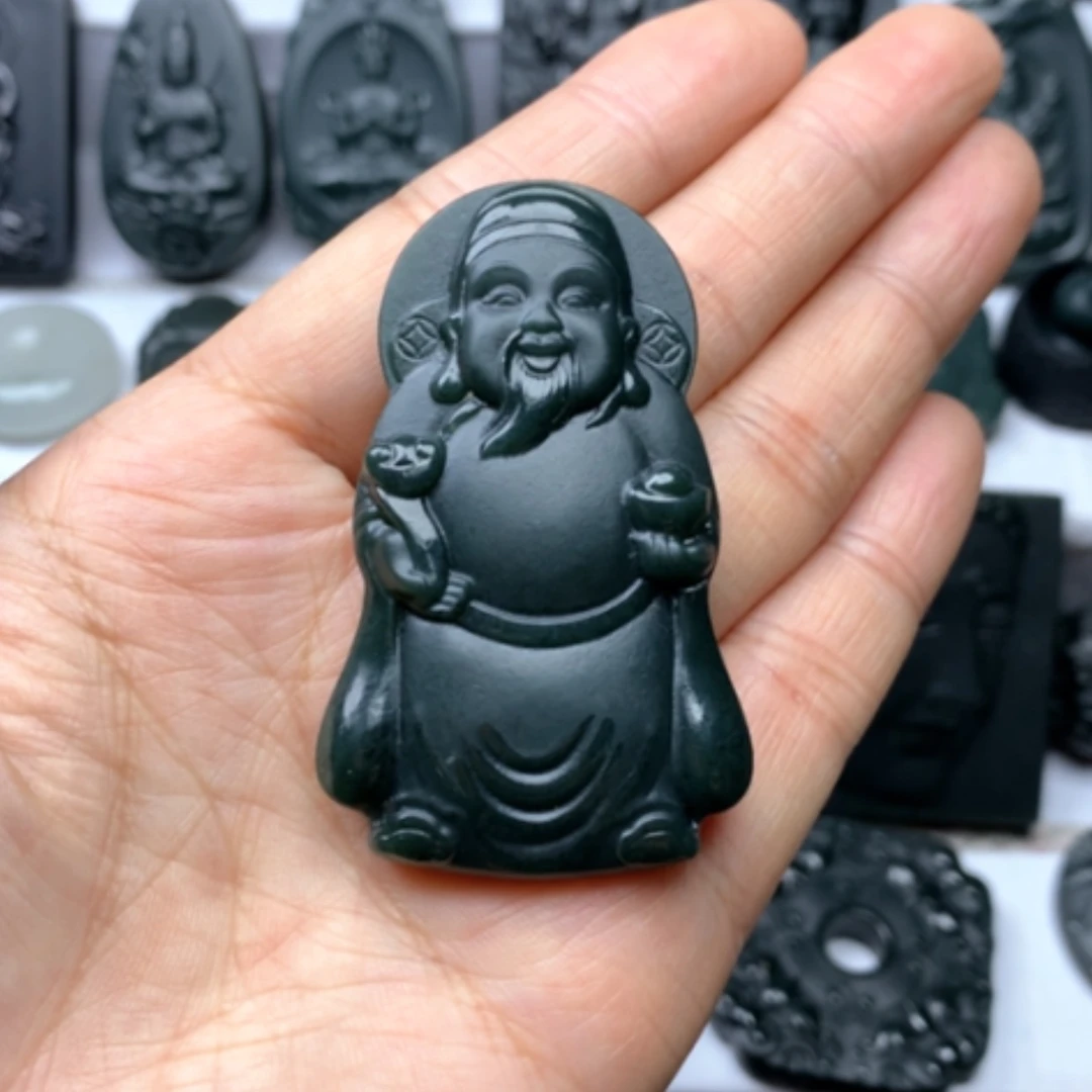 【闪购商品】和田玉颈饰未镶嵌双面雕刻