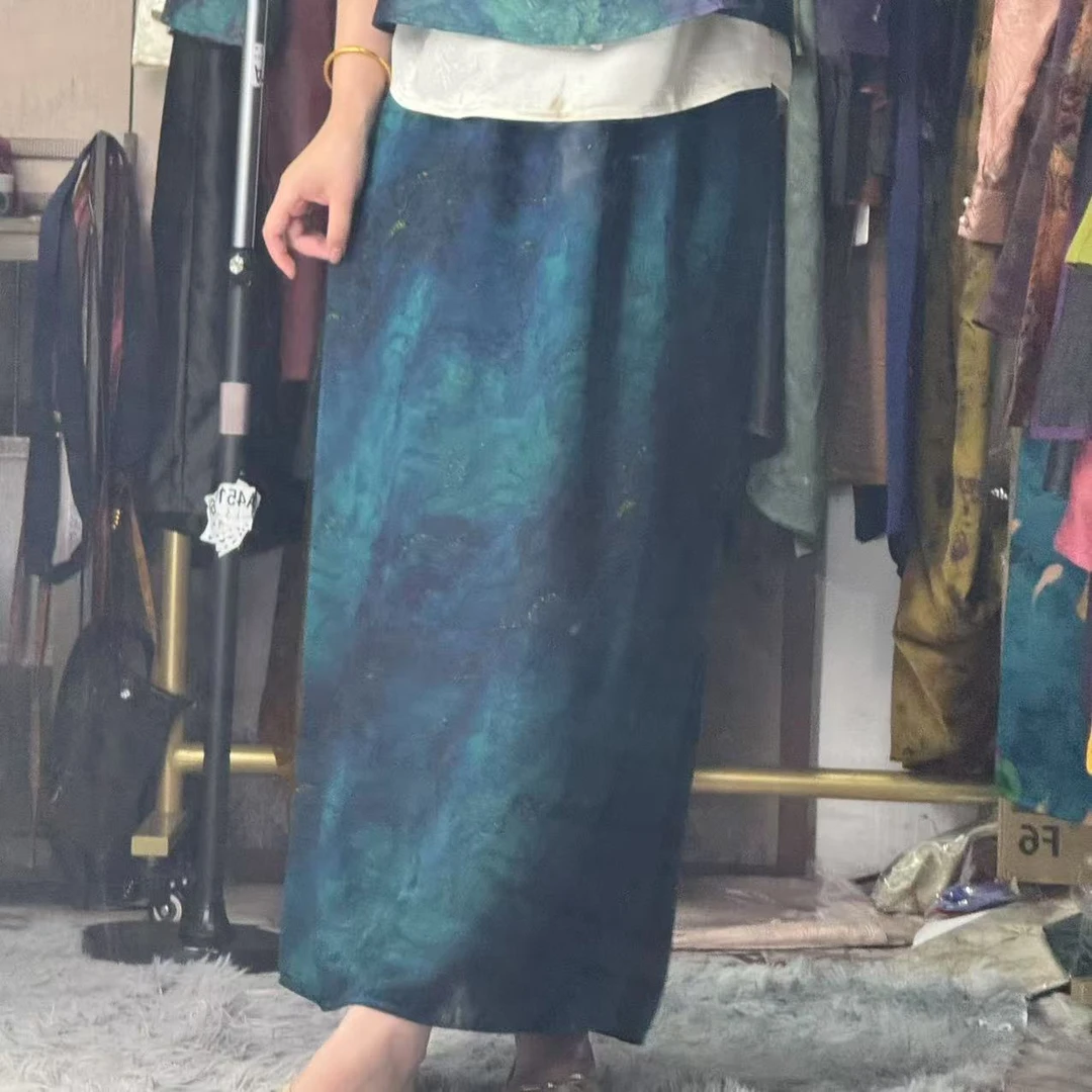 100桑蚕丝！海洋之星半裙