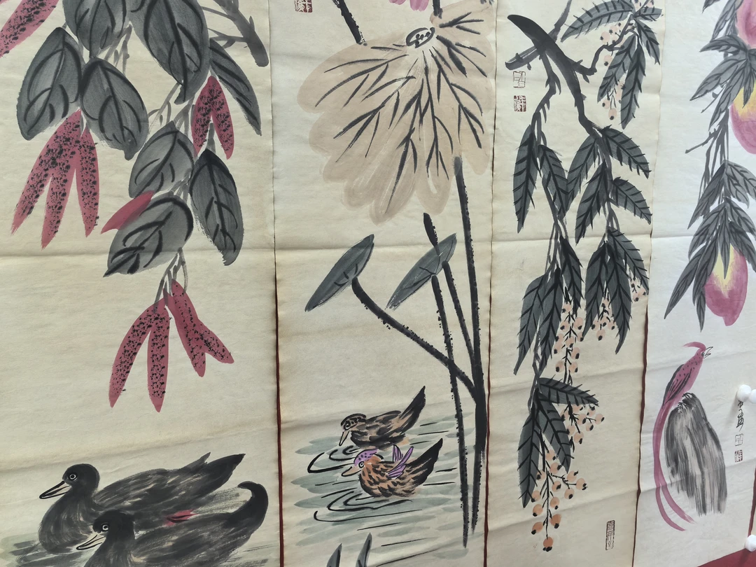 【马李】精品十二条屏装饰画通用链接