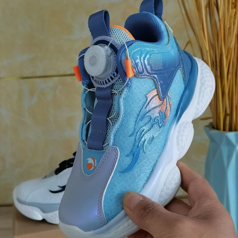 儿童鞋子网面透气实战篮球鞋男童鞋6-12岁潮女宝鞋子时尚百搭轻便