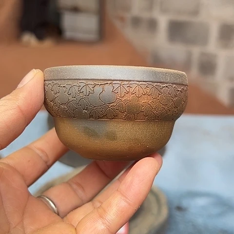 戬谷龙窑柴烧茶杯55