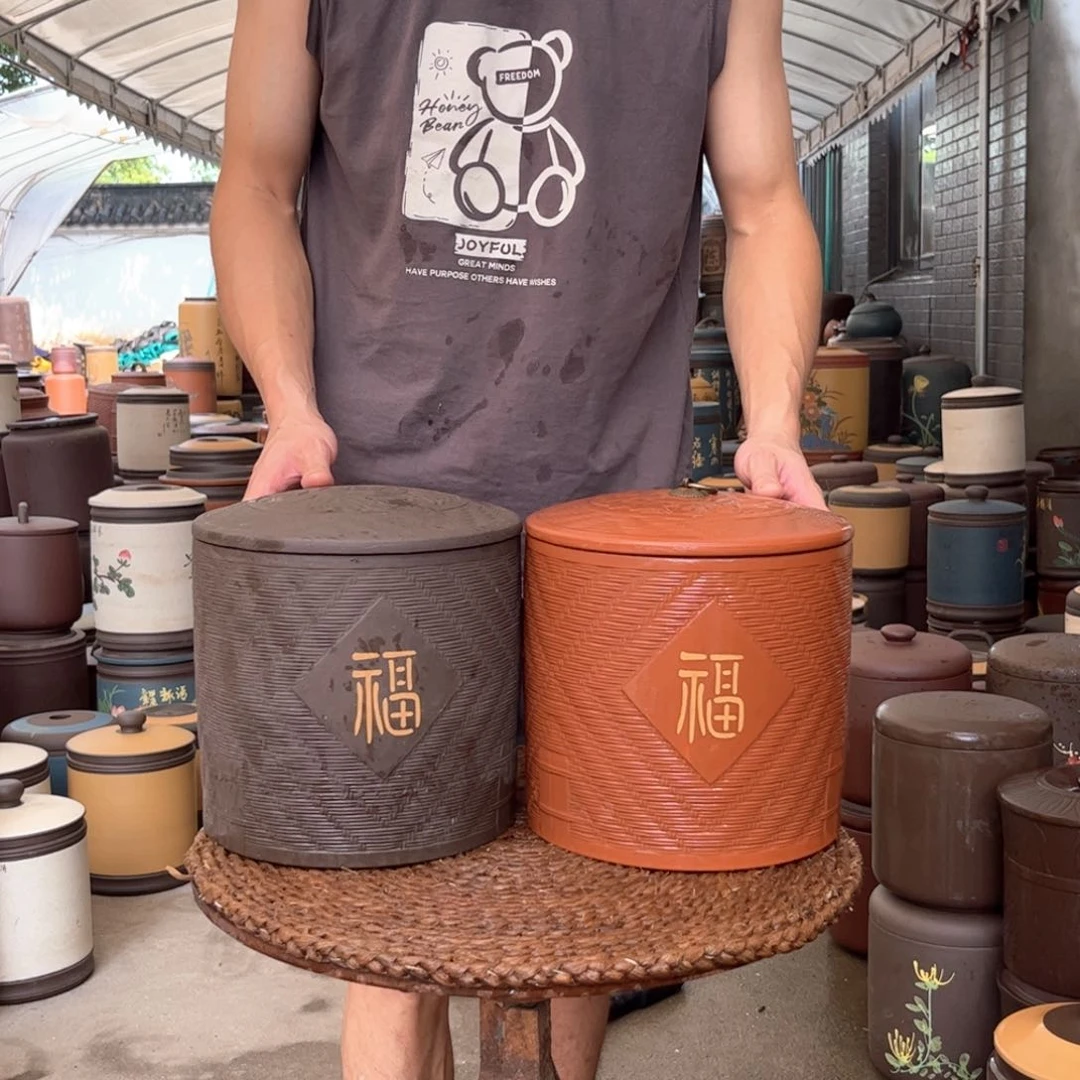紫砂茶叶罐8 饼茶叶罐