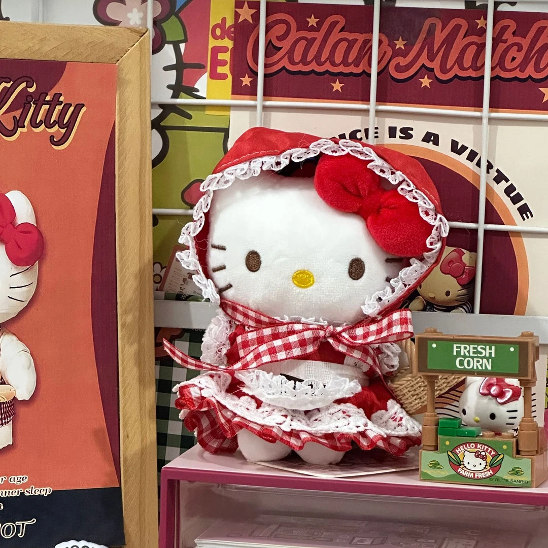 正版小红帽少女心玩偶包包挂饰可爱女生hellokittyhellokitty娃娃