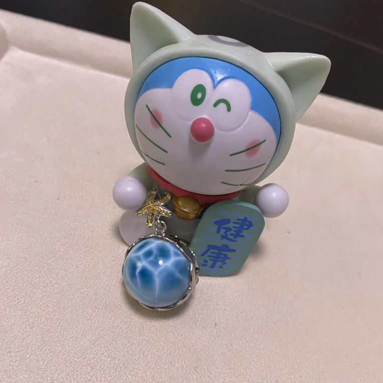 天然海纹石单珠吊坠满纹