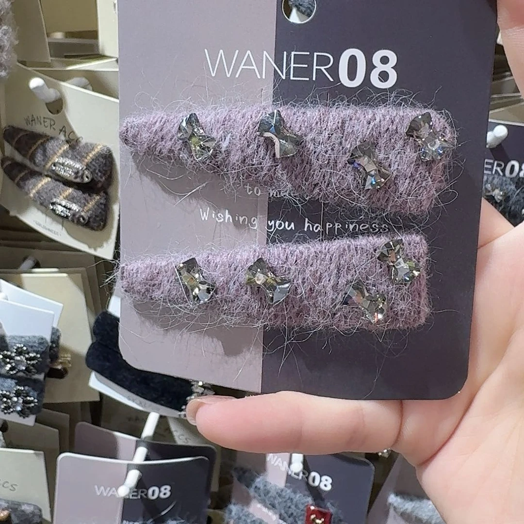 小***蚱非金属紫色钻钻蝴蝶结拜拜