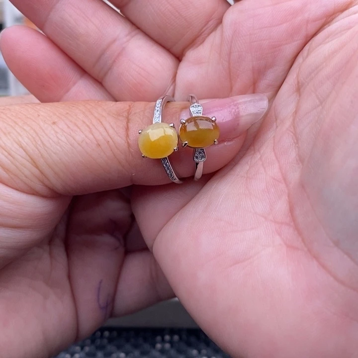 未镶嵌戒指翡翠不**长缅甸