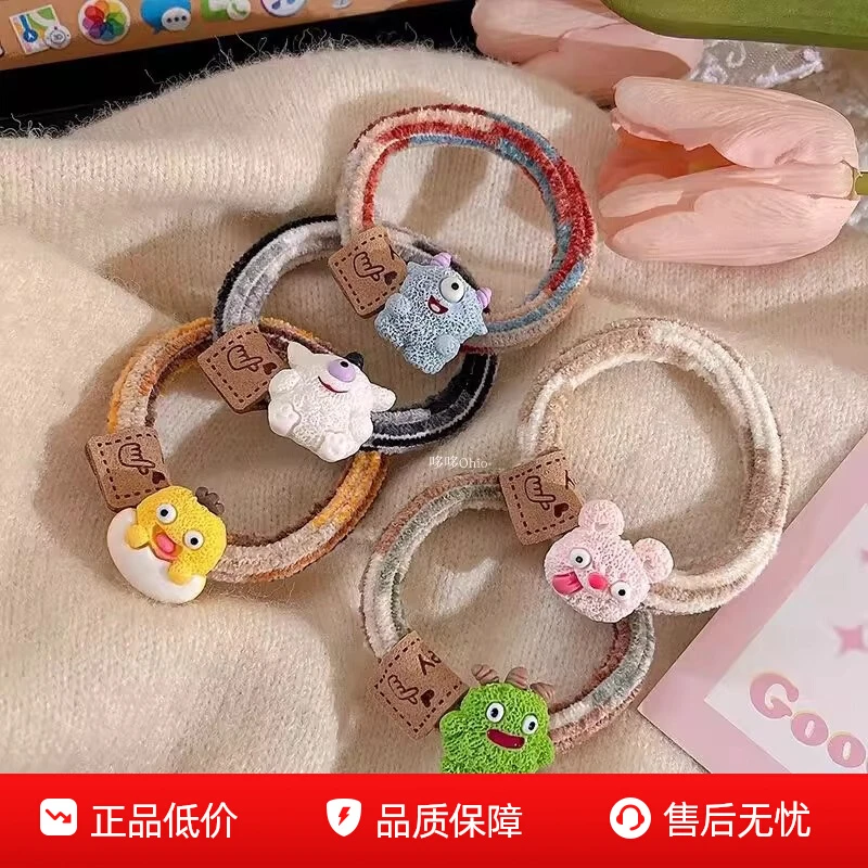 创意头绳高级感日式橡皮筋扎头发成人好看简约发圈小众皮标发绳