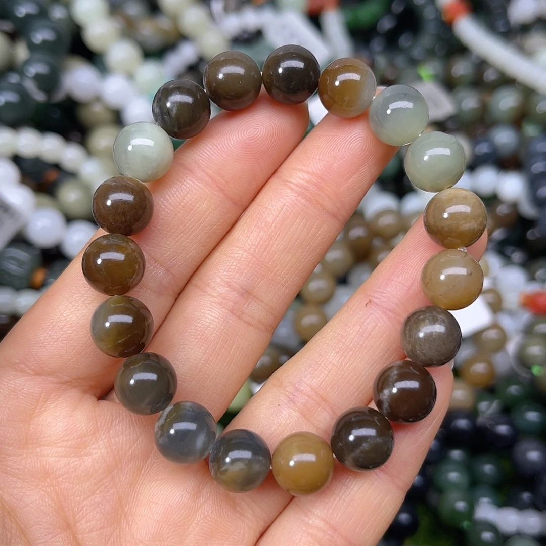 和田玉未镶嵌手链