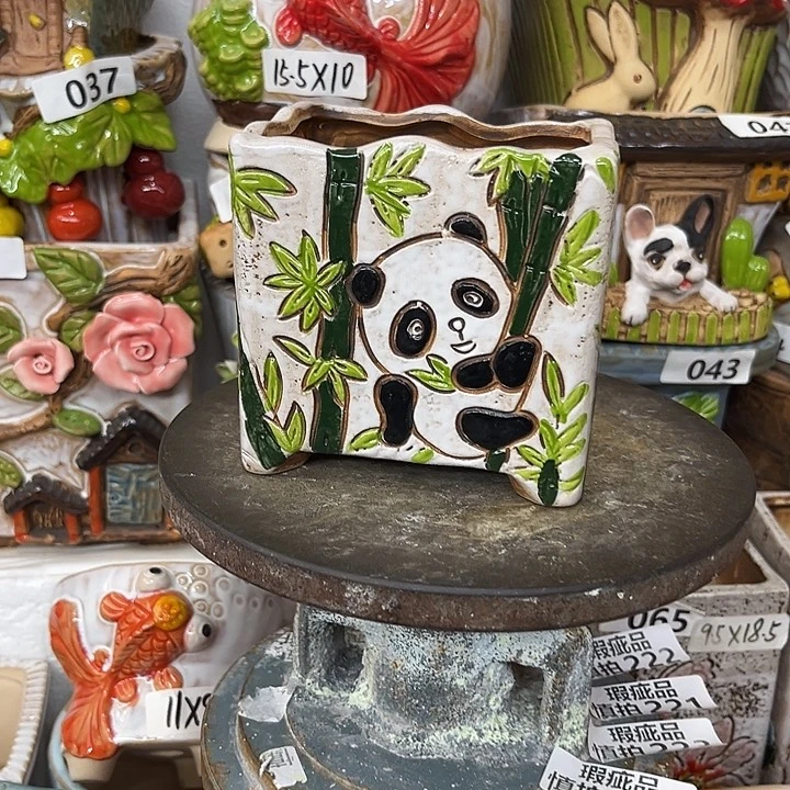 粗陶材质多肉花盆